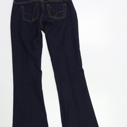 Topshop Womens Blue  Denim Bootcut Jeans Size 6 L30 in