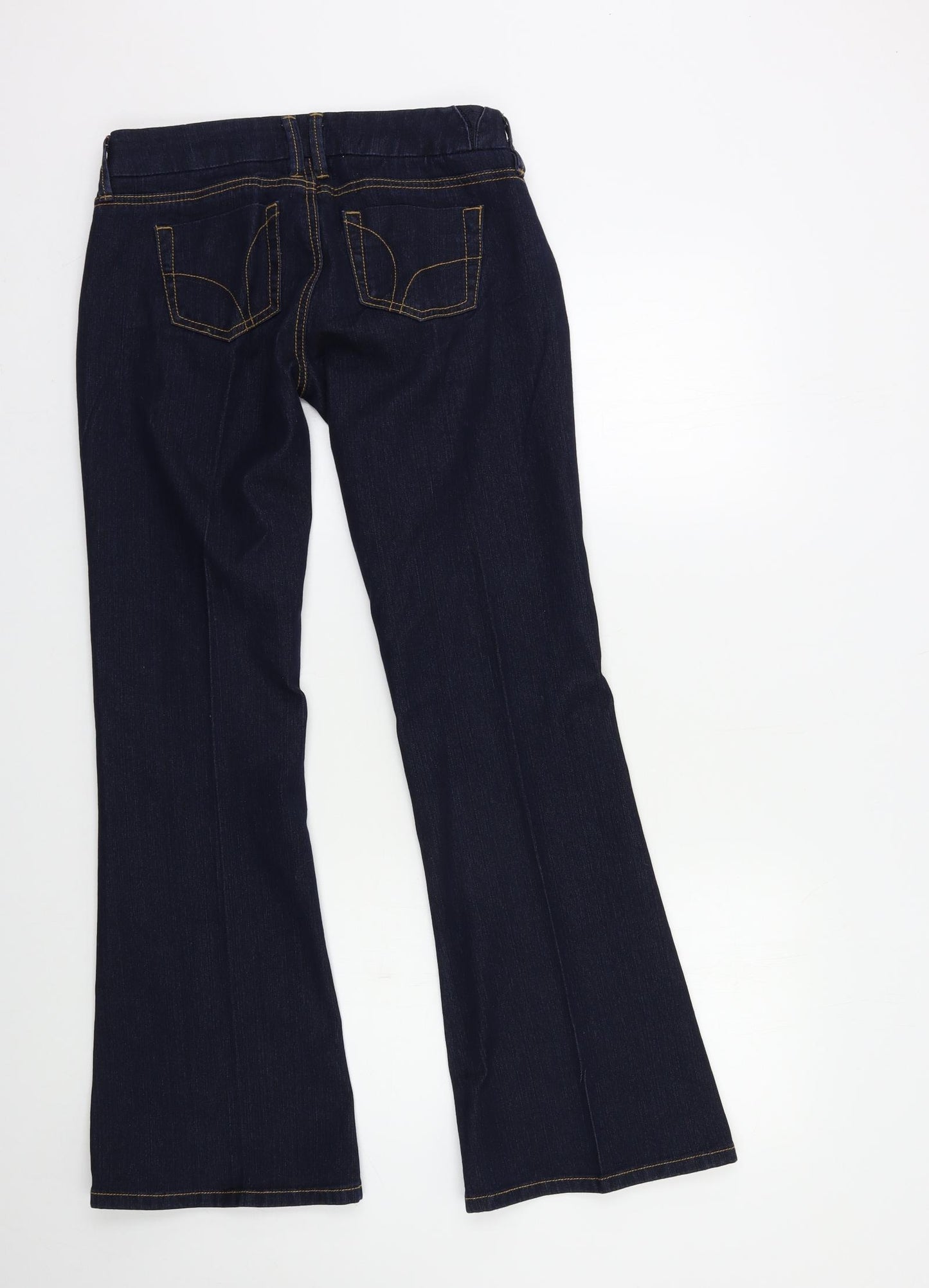 Topshop Womens Blue  Denim Bootcut Jeans Size 6 L30 in