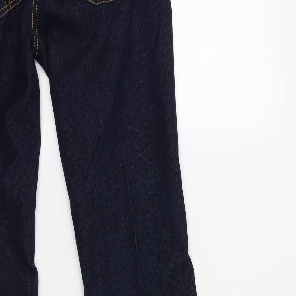 Topshop Womens Blue  Denim Bootcut Jeans Size 6 L30 in