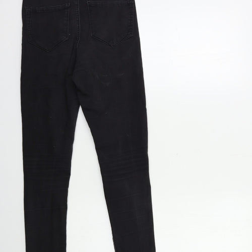 Denim & Co. Womens Black  Denim Skinny Jeans Size 8 L28 in