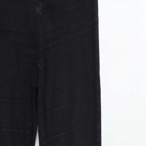 Denim & Co. Womens Black  Denim Skinny Jeans Size 8 L28 in