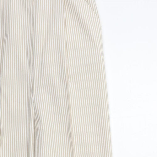 Preworn Womens White Striped  Trousers  Size 26 in L30 in