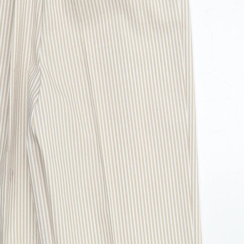 Preworn Womens White Striped  Trousers  Size 26 in L30 in