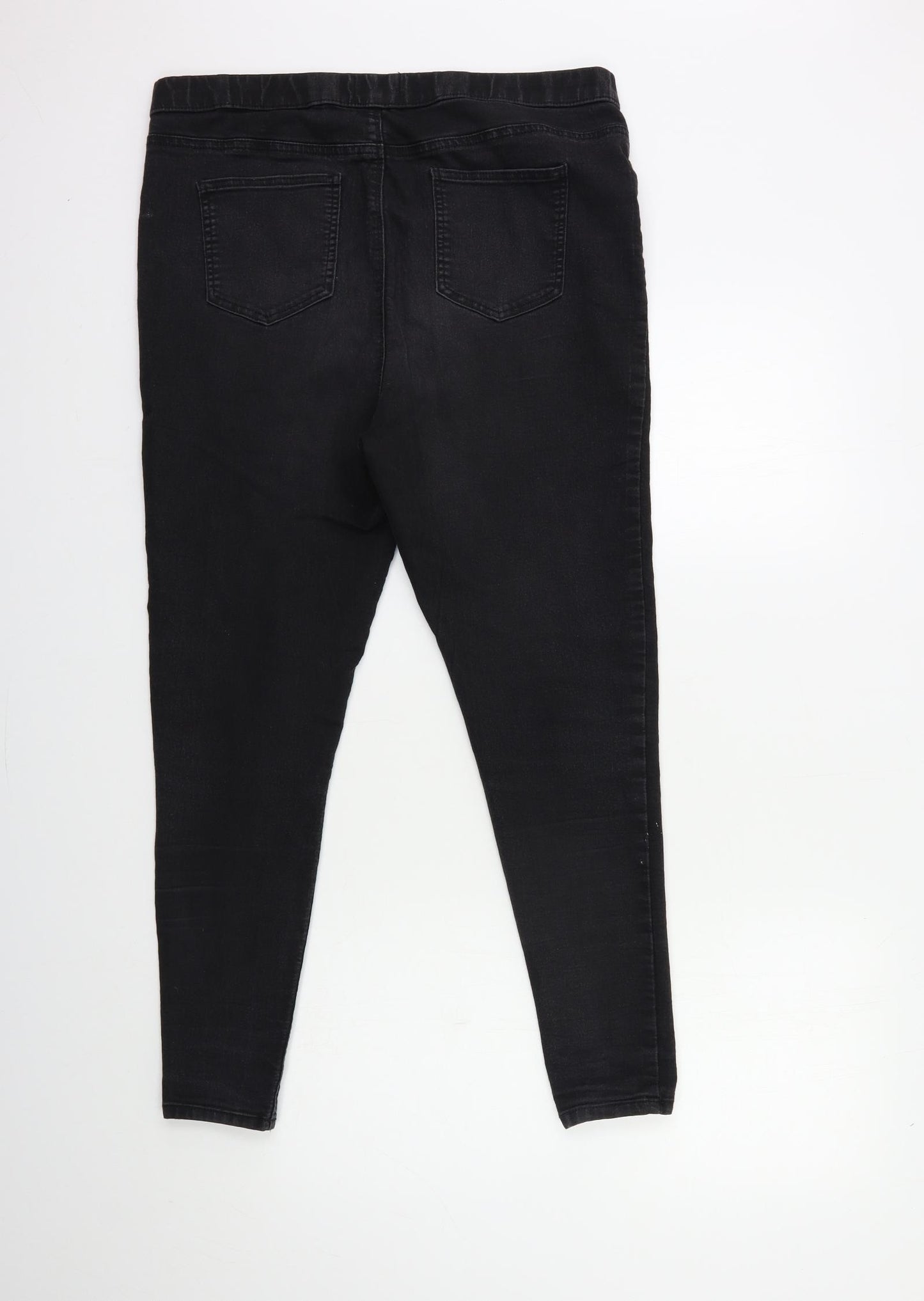 Matalan Womens Black  Denim Jegging Jeans Size 16 L27 in