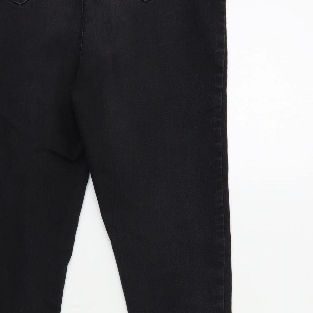 Matalan Womens Black  Denim Jegging Jeans Size 16 L27 in