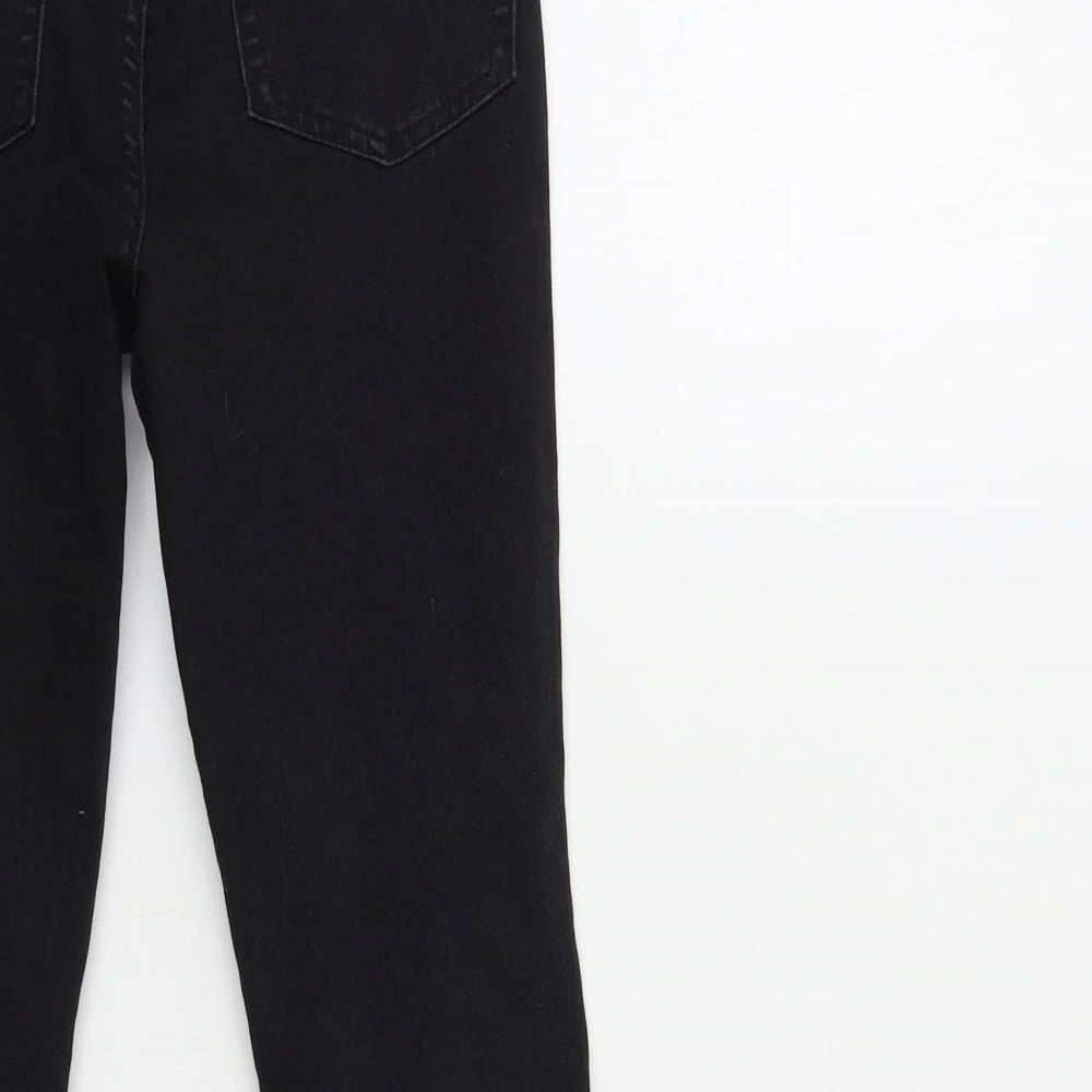 Preworn Womens Black  Denim Skinny Jeans Size 23 in L23 in