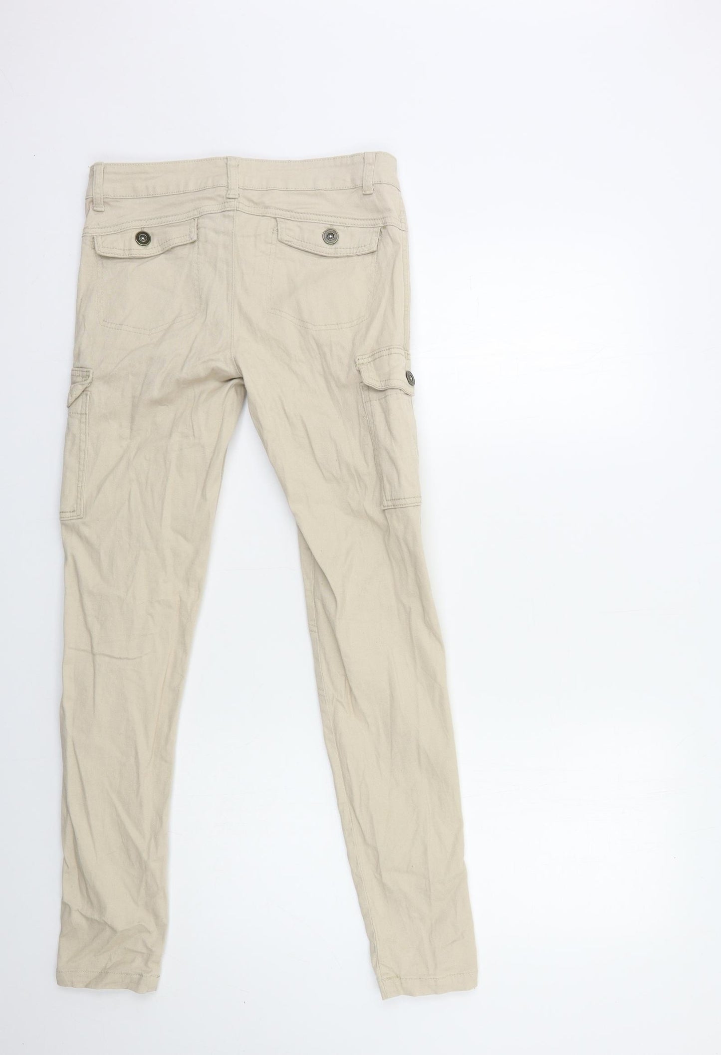 miss evie Girls Beige  Denim Skinny Jeans Size 14-15 Years