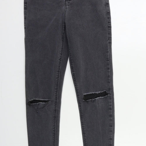 Topshop Womens Grey  Denim Skinny Jeans Size 26 in L30 in