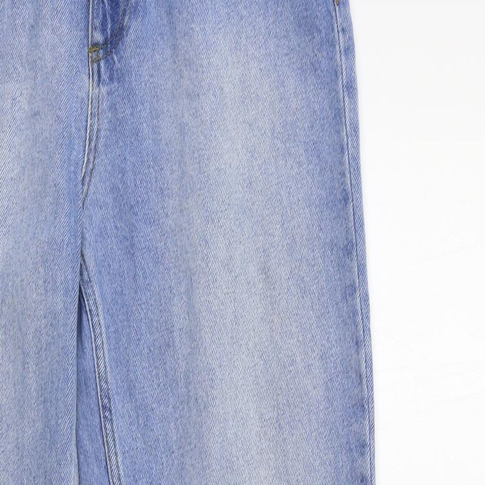 I SAW IT FIRST Womens Blue  Denim Wide-Leg Jeans Size 12 L32 in
