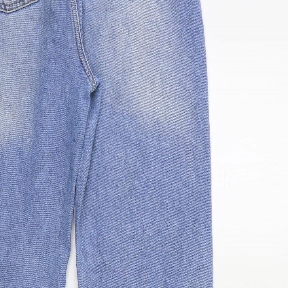 I SAW IT FIRST Womens Blue  Denim Wide-Leg Jeans Size 12 L32 in