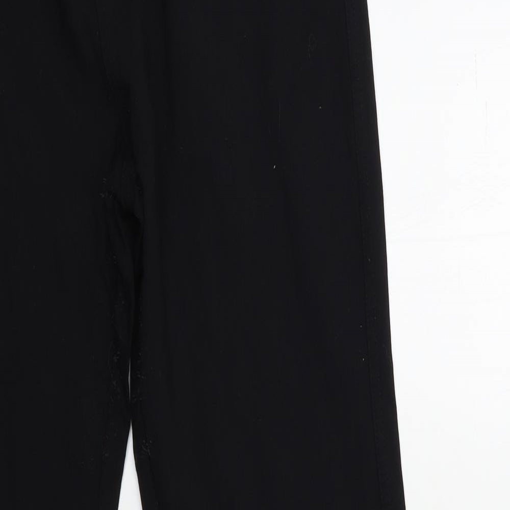 Mia Moda Womens Black   Trousers  Size 12 L31 in