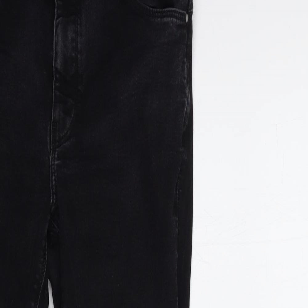 Denim & Co. Womens Black  Denim Skinny Jeans Size 14 L29 in