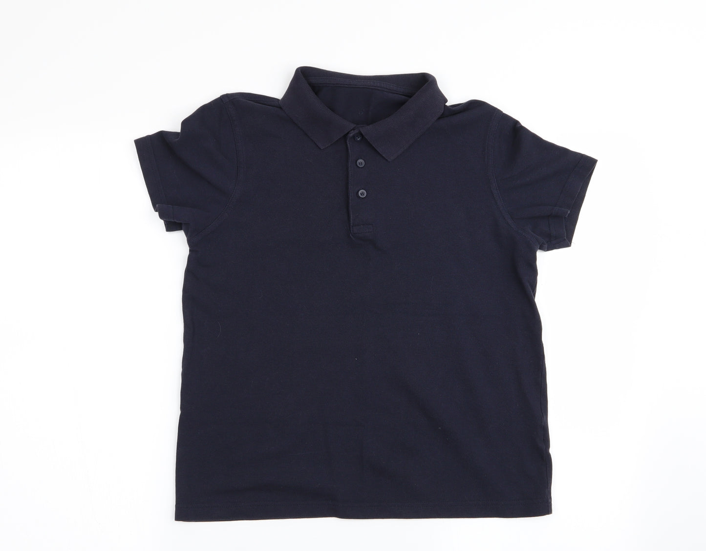 Asda George Boys Blue   Basic Polo Size 12-13 Years  - school polo