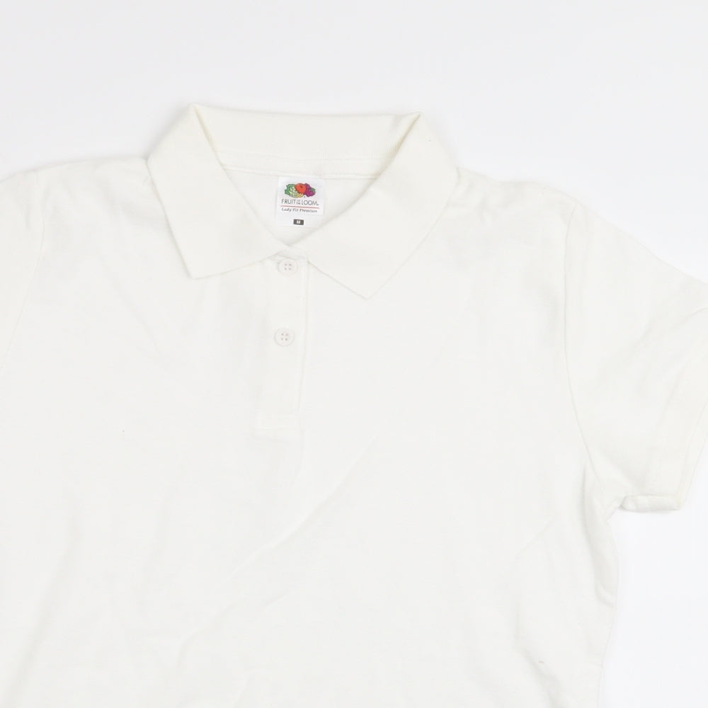Fruit of the Loom Boys White   Basic Polo Size M