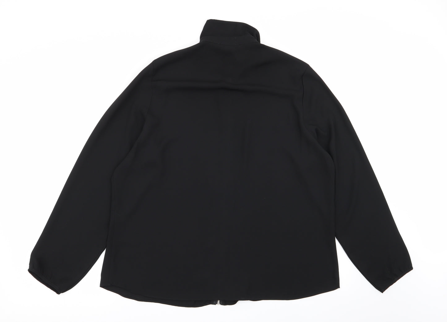 limited editition Womens Black   Full Zip Jumper Size 18