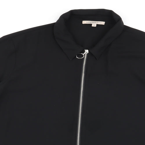 limited editition Womens Black   Full Zip Jumper Size 18