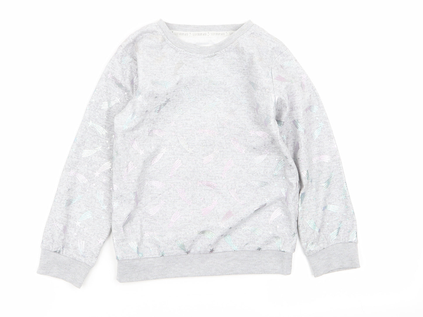 F&F Girls Grey   Pullover Jumper Size 5-6 Years