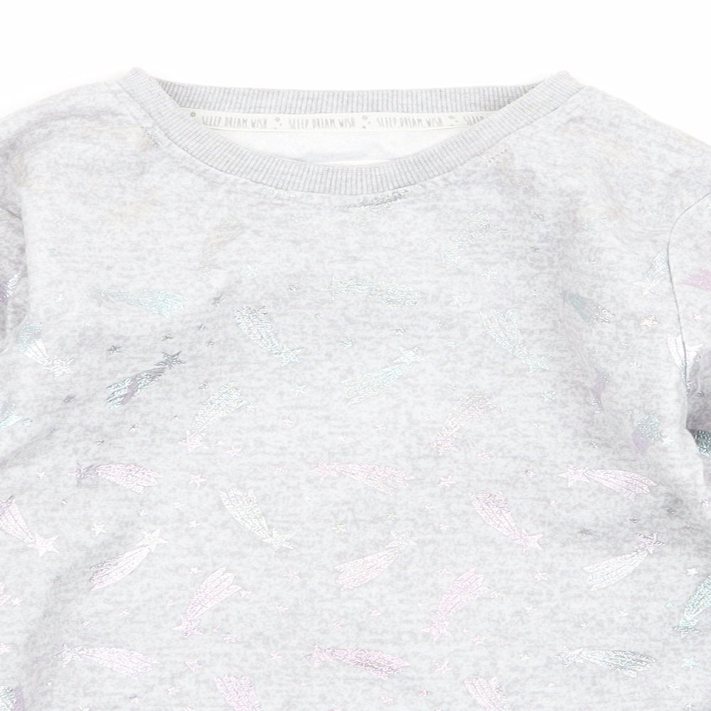 F&F Girls Grey   Pullover Jumper Size 5-6 Years