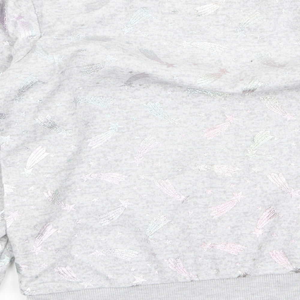 F&F Girls Grey   Pullover Jumper Size 5-6 Years