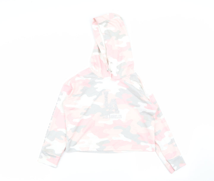 Asda George Girls Multicoloured Camouflage  Pullover Jumper Size 7-8 Years