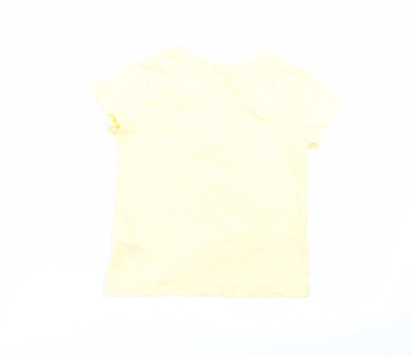 NEXT Girls Yellow   Basic T-Shirt Size 3-4 Years  - toy story