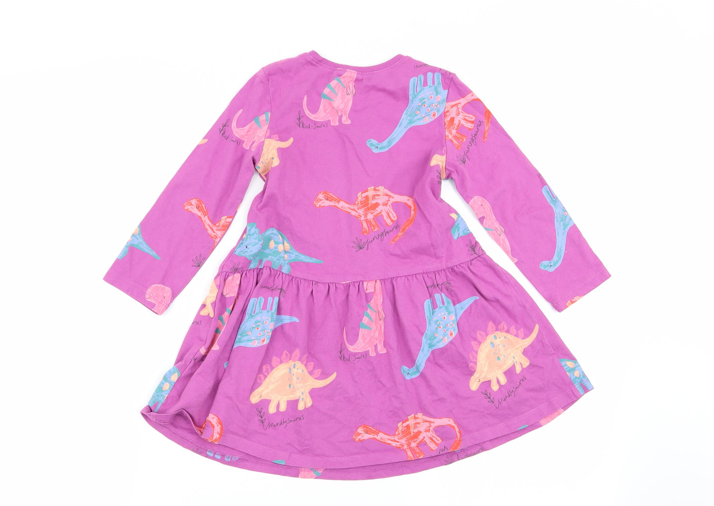 NEXT Girls Purple Animal Print  Fit & Flare  Size 3-4 Years