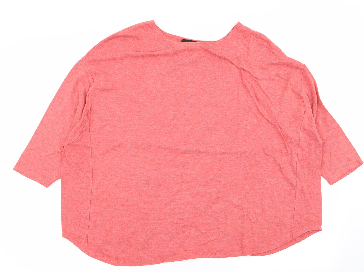 Topshop Womens Red   Basic T-Shirt Size 14