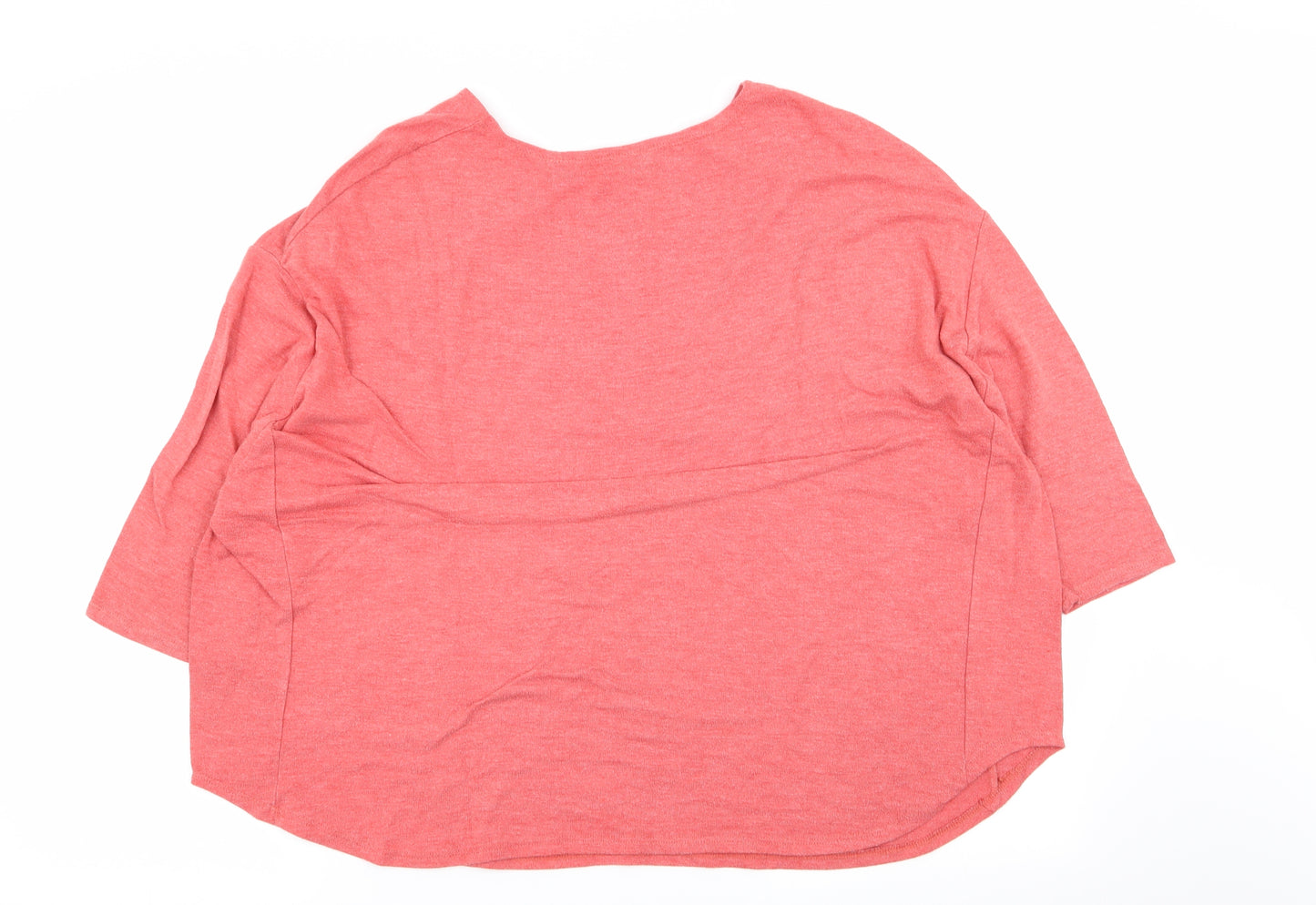 Topshop Womens Red   Basic T-Shirt Size 14