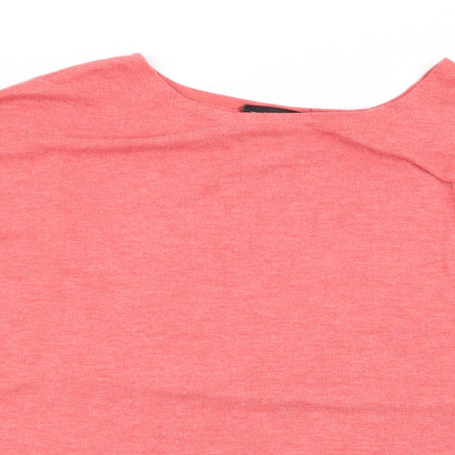 Topshop Womens Red   Basic T-Shirt Size 14