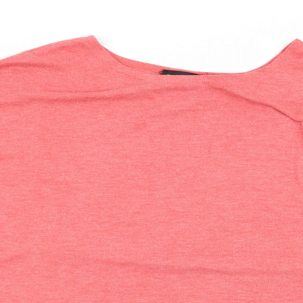 Topshop Womens Red   Basic T-Shirt Size 14