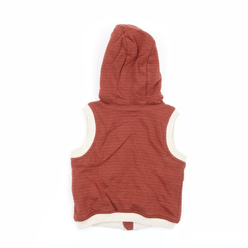 TU Boys Brown   Full Zip Jumper Size 9-12 Months