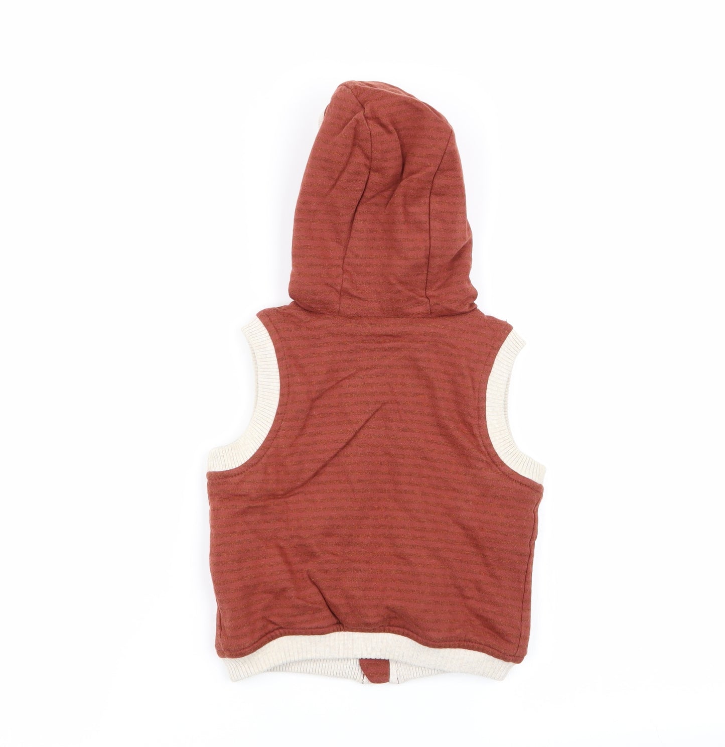TU Boys Brown   Full Zip Jumper Size 9-12 Months