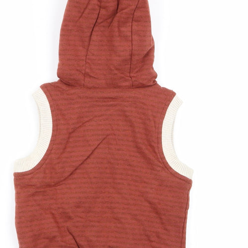 TU Boys Brown   Full Zip Jumper Size 9-12 Months