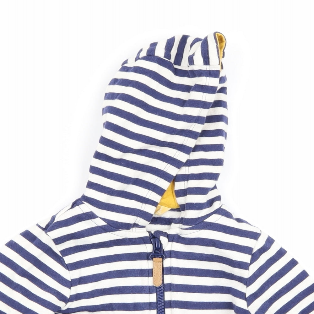 John Lewis Boys Multicoloured Striped  Full Zip Jumper Size 0-3 Months