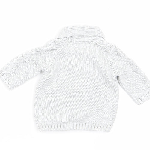 Matalan Baby Grey   Cardigan Jumper Size 0-3 Months