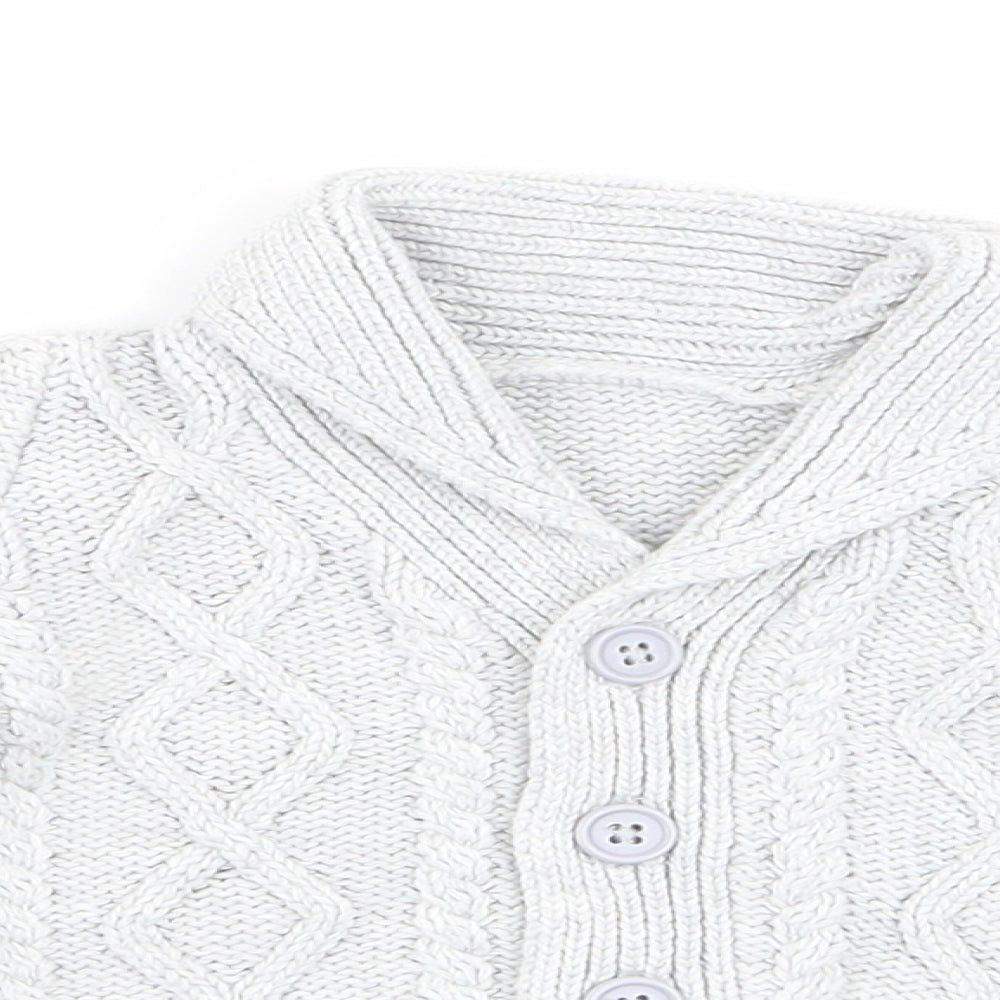 Matalan Baby Grey   Cardigan Jumper Size 0-3 Months