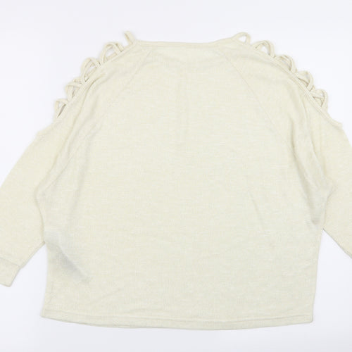 Avon Womens Ivory   Basic T-Shirt Size 10