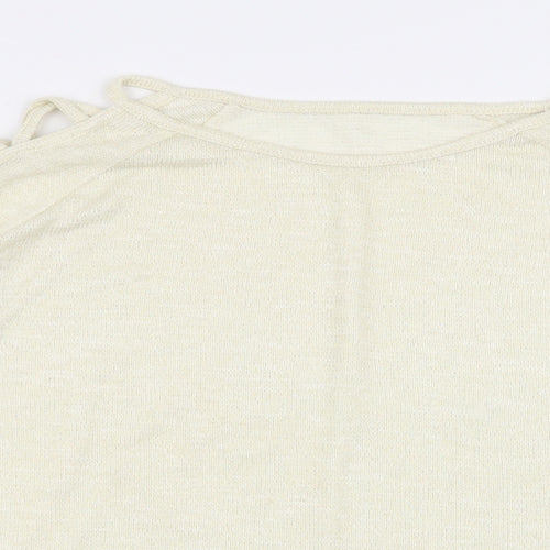 Avon Womens Ivory   Basic T-Shirt Size 10