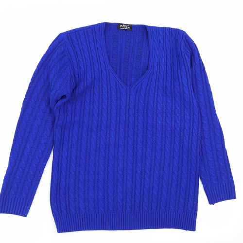 Pulse Womens Blue   Pullover Jumper Size M