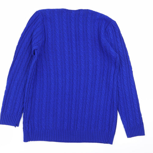 Pulse Womens Blue   Pullover Jumper Size M
