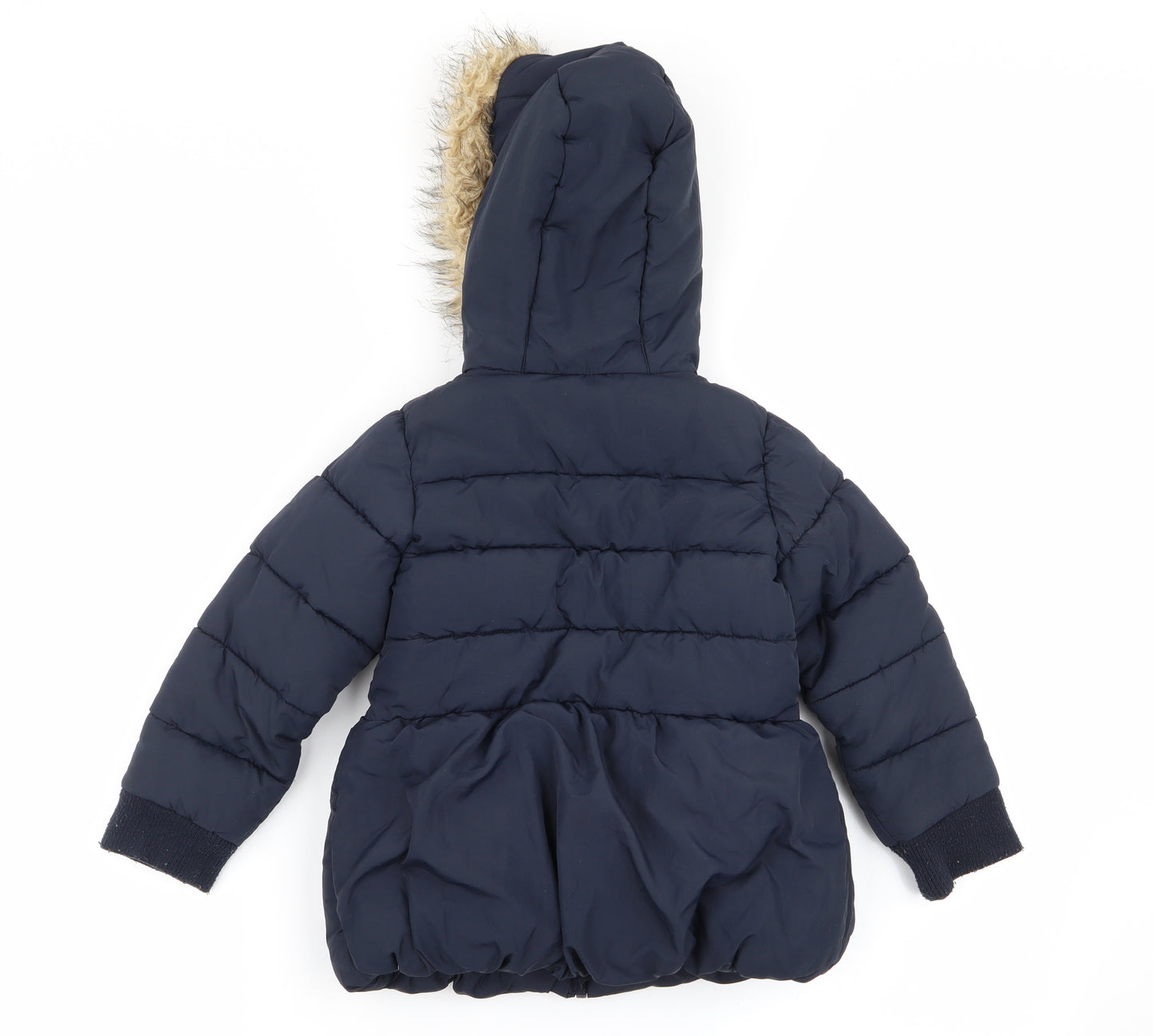 Sugar Pink Girls Blue   Parka Coat Size 4-5 Years