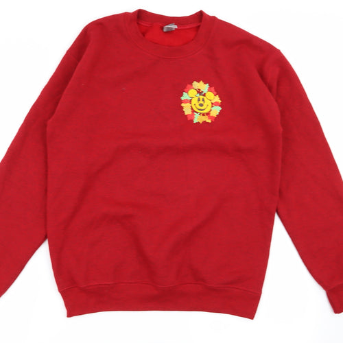 Gildan Womens Red   Pullover Jumper Size S