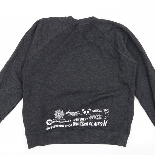 Syndicate Mens Grey   Pullover Jumper Size M