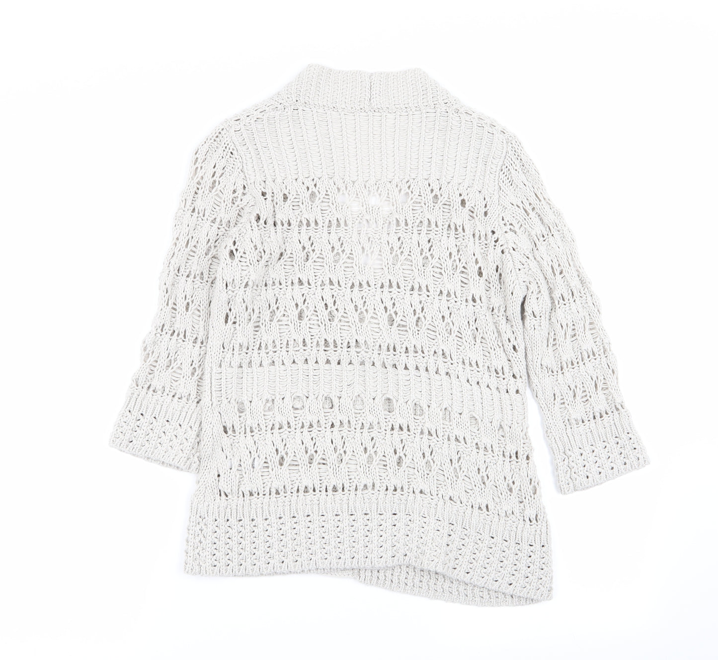 M&S Womens Grey   Cardigan Jumper Size 8