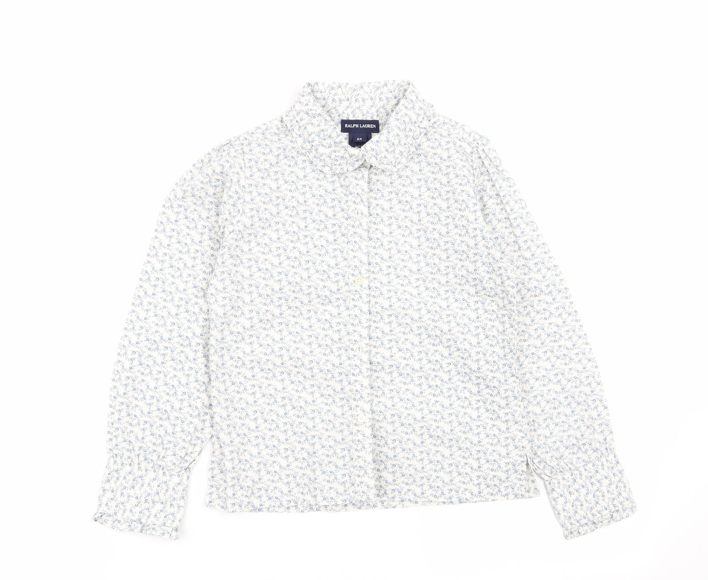 Ralph Lauren Girls Multicoloured Floral  Basic Button-Up Size 6 Years