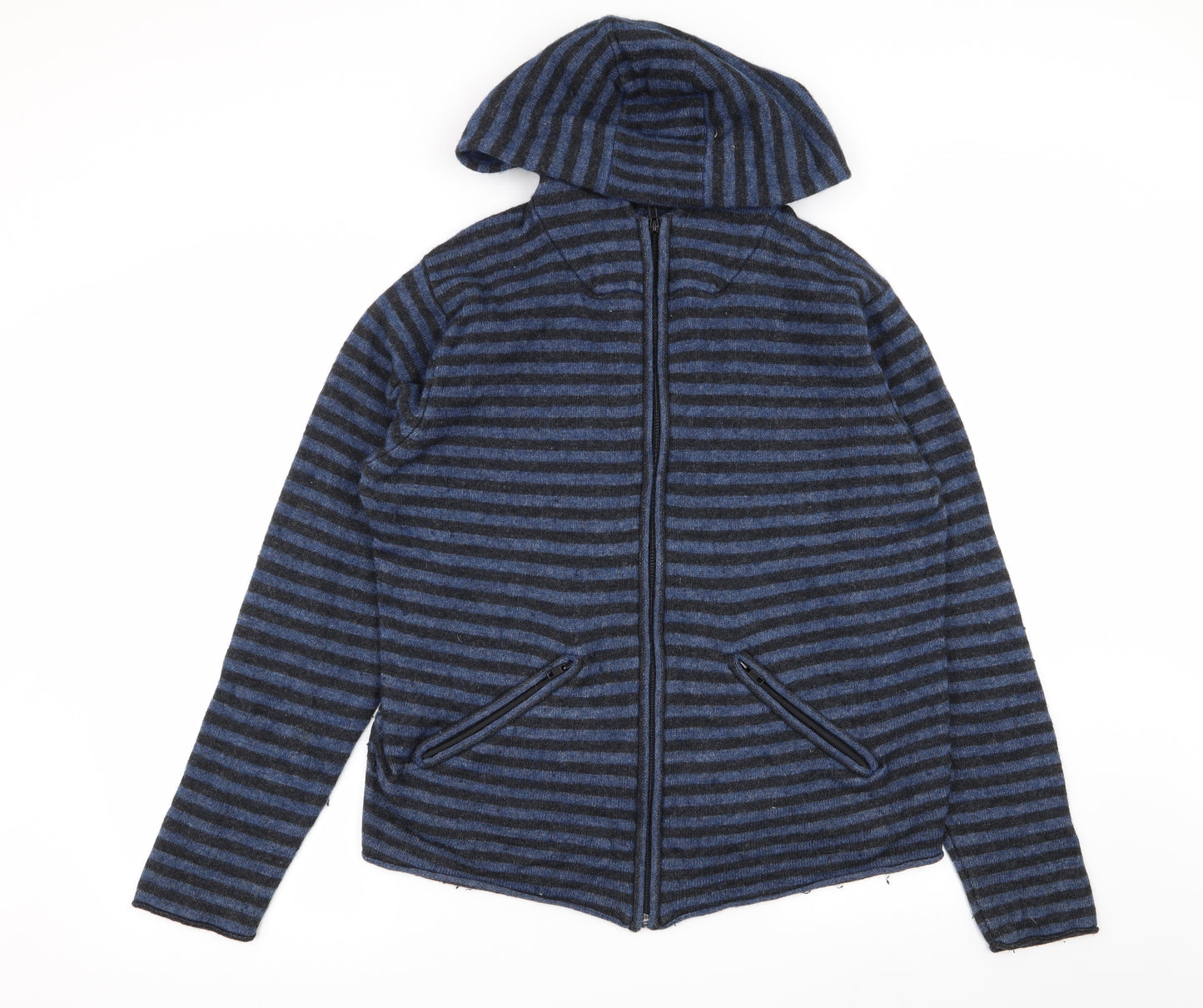 Brave Soul Womens Multicoloured Striped  Full Zip Jumper Size XL