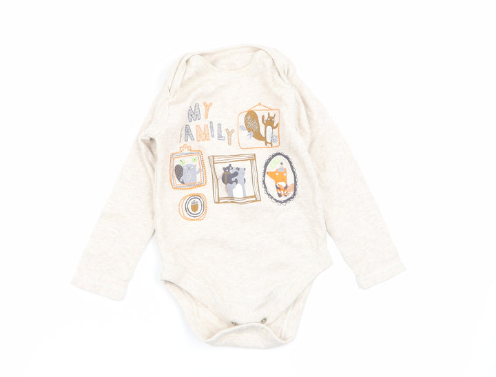Nutmeg Boys Beige Babygrow One-Piece Size 12-18 Months