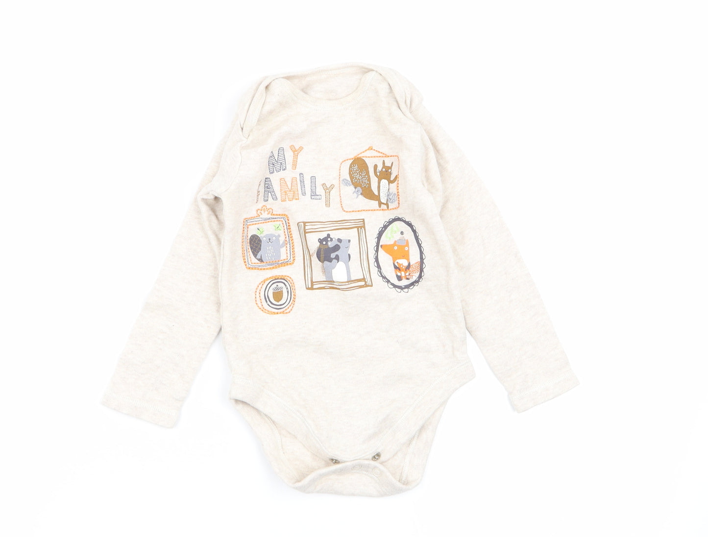 Nutmeg Boys Beige   Babygrow One-Piece Size 12-18 Months