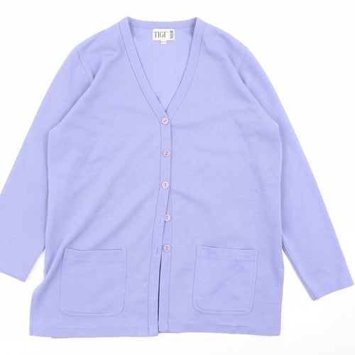 tigi Womens Blue   Cardigan Jumper Size 10