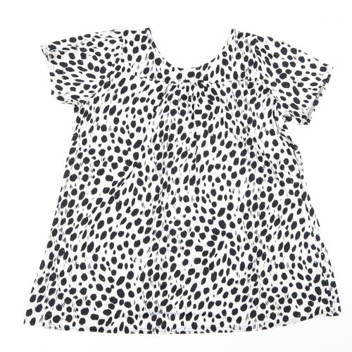 mega Womens Multicoloured Animal Print  Basic Blouse Size 2XL